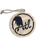 Wooden ATL Holiday Ornament in Black