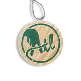 Wooden ATL Holiday Ornament in Green
